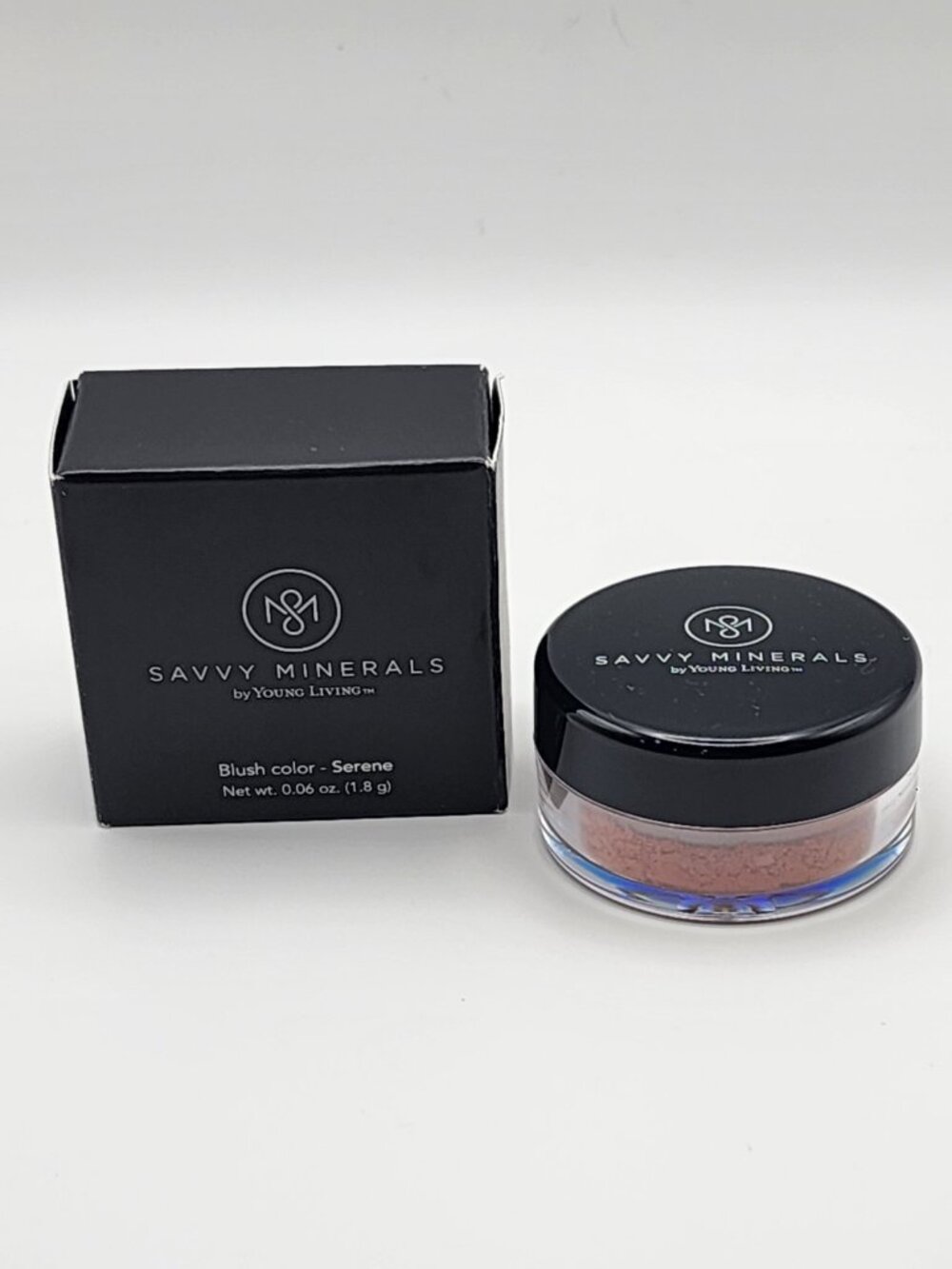 Young Living Savvy Minerals Loose Powder Blush Serene Coral Peach 0.06oz